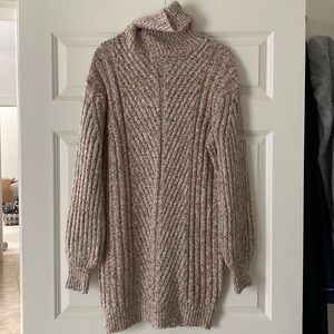 Turtleneck sweater dress